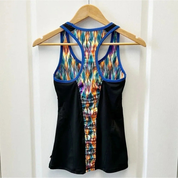 La Vie En Rose 3PC Active Leggings Shorts Tank Top Gym Workout Set Black XS/S - Picture 4 of 16